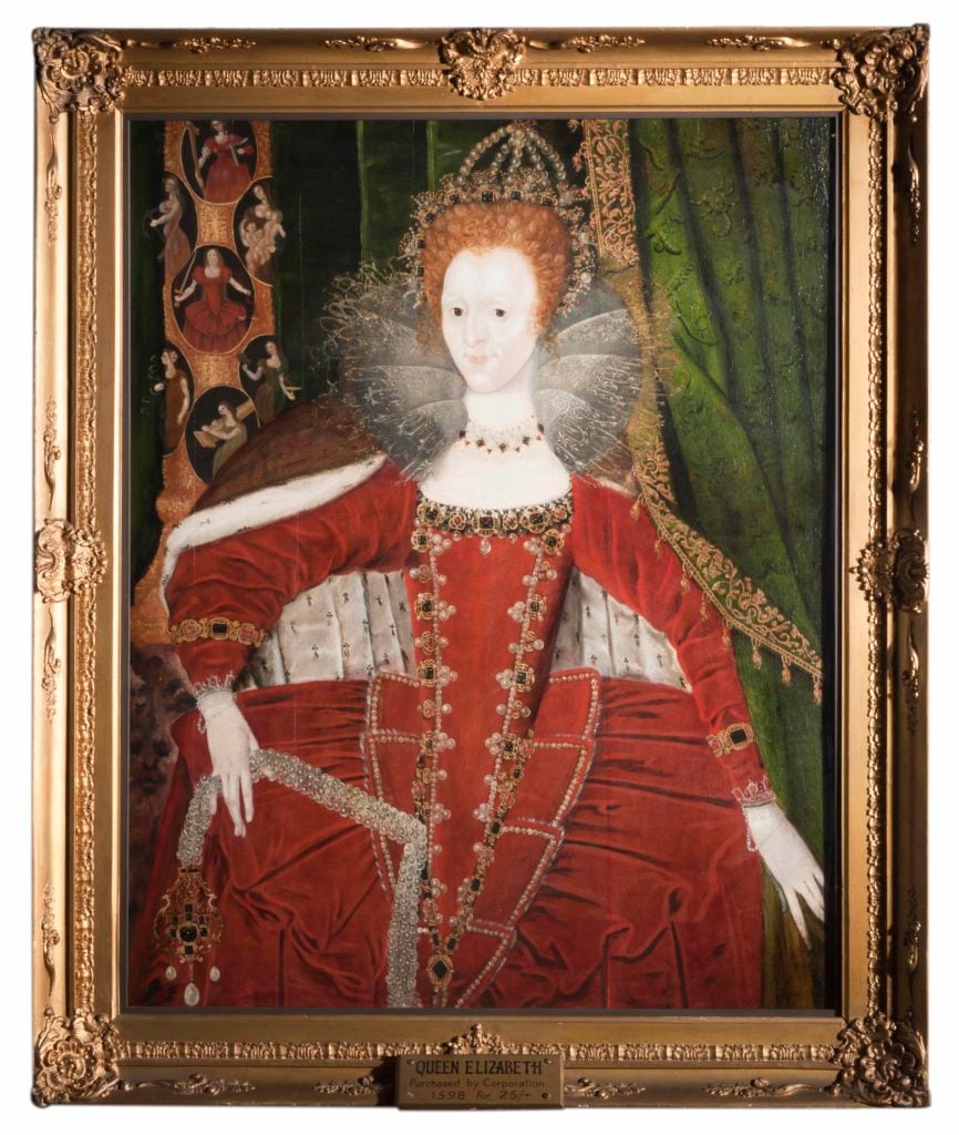 Portrait of Elizabeth 1 with the Cardinal and Theological Virtues